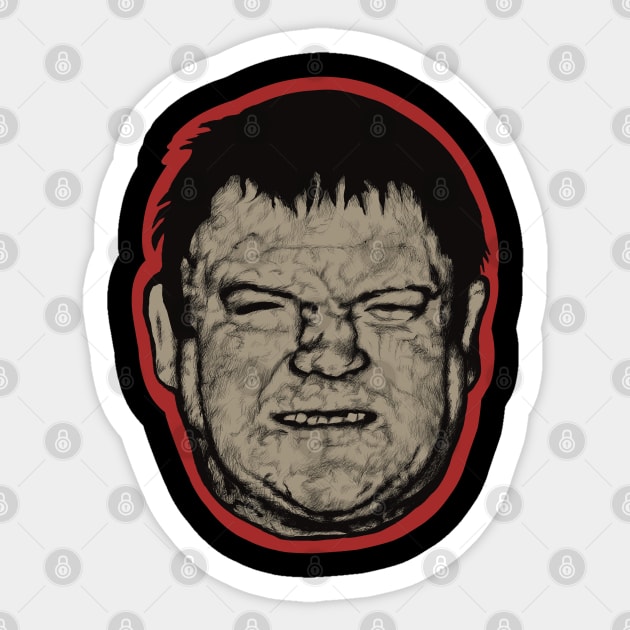 Dick The Bruiser Sticker by Art from the Blue Room